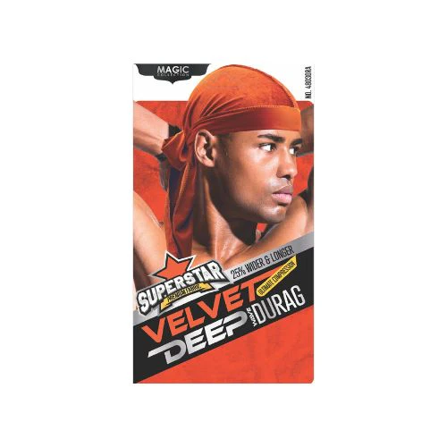 MAGIC COLLECTION MEN'S SUPERSTAR VELVET DEEP DURAG - Image 4