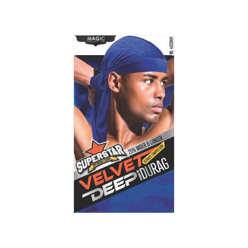 MAGIC COLLECTION MEN'S SUPERSTAR VELVET DEEP DURAG - Image 7