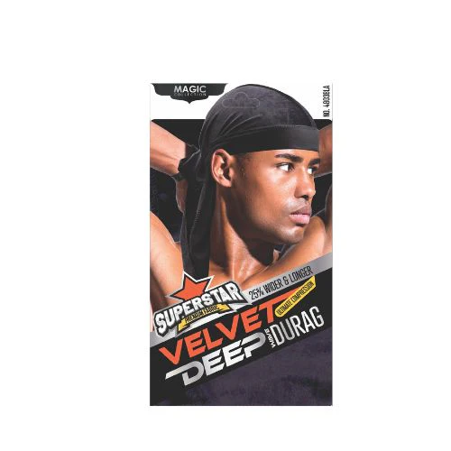 MAGIC COLLECTION MEN'S SUPERSTAR VELVET DEEP DURAG - Image 8
