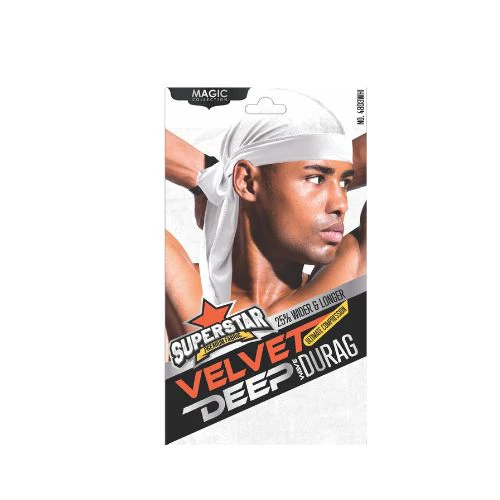 MAGIC COLLECTION MEN'S SUPERSTAR VELVET DEEP DURAG - Image 9