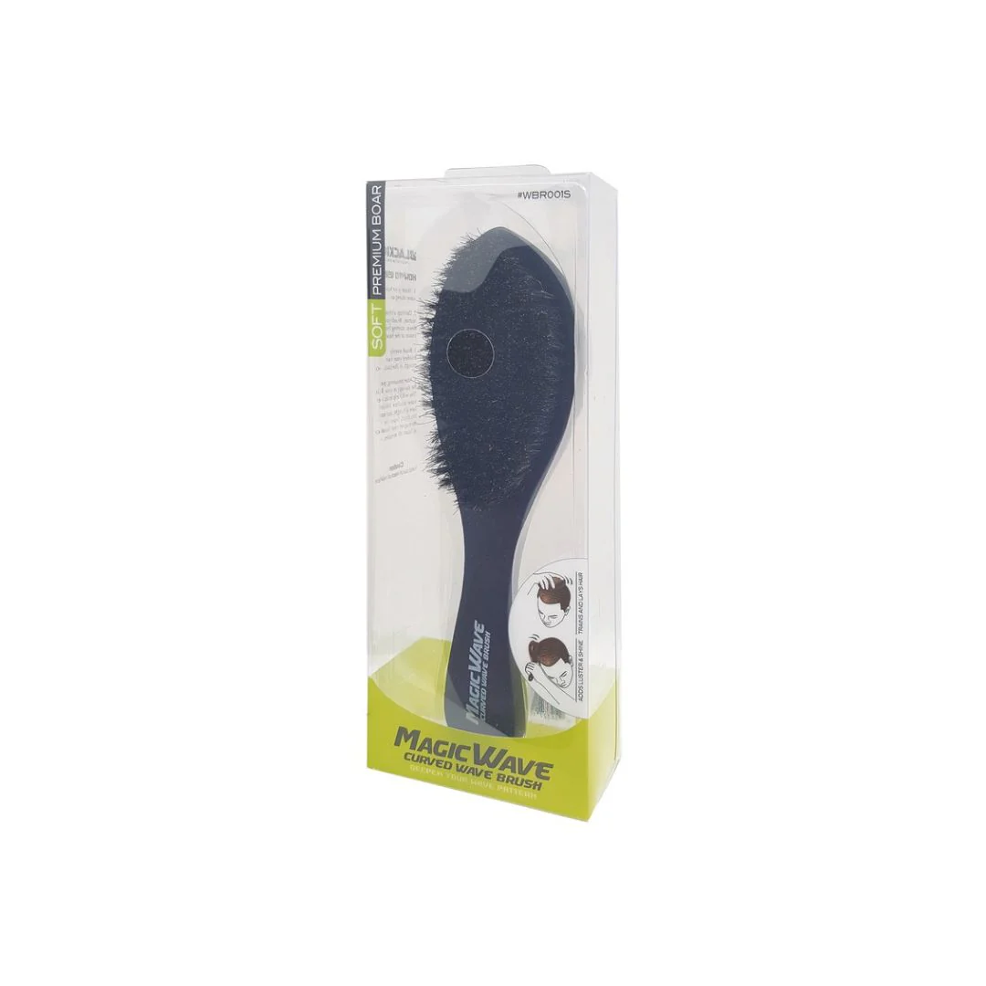 MAGIC COLLECTION SOFT PREMIUM BOAR MAGIC WAVE CURVED WAVE BRUSH