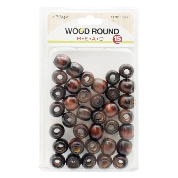 MAGIC COLLECTION Wood Beads Round [15mm] - Image 3