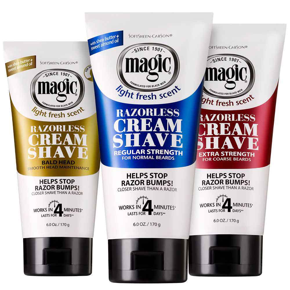 MAGIC  Razorless Cream Shave - Regular Strength Shaving Cream 6 OZ - Image 3