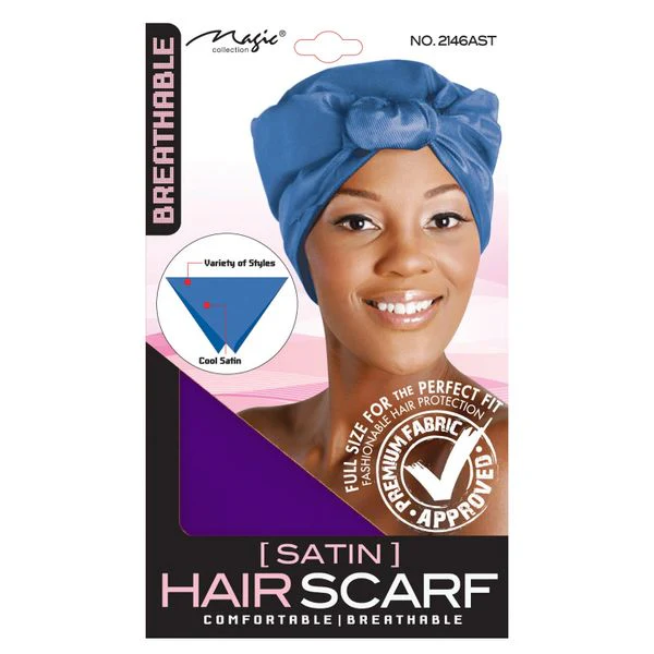 MAGIC Satin Hair Scarf [Breathable][SKU:2146] - Image 3