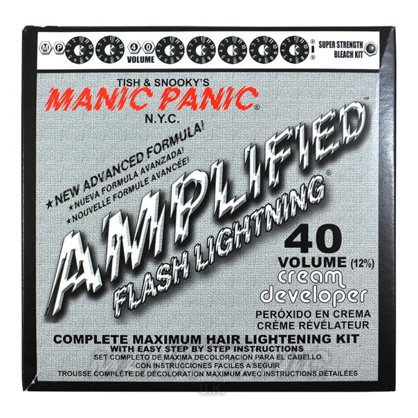 MANIC PANIC FLASH LIGHTNING BLEACH KIT (40 VOLUME CREAM DEVELOPER)