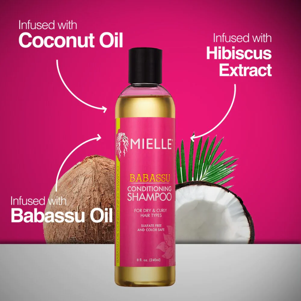 MIELLE Babassu Conditioning Sulfate-Free Shampoo 8OZ - Image 2