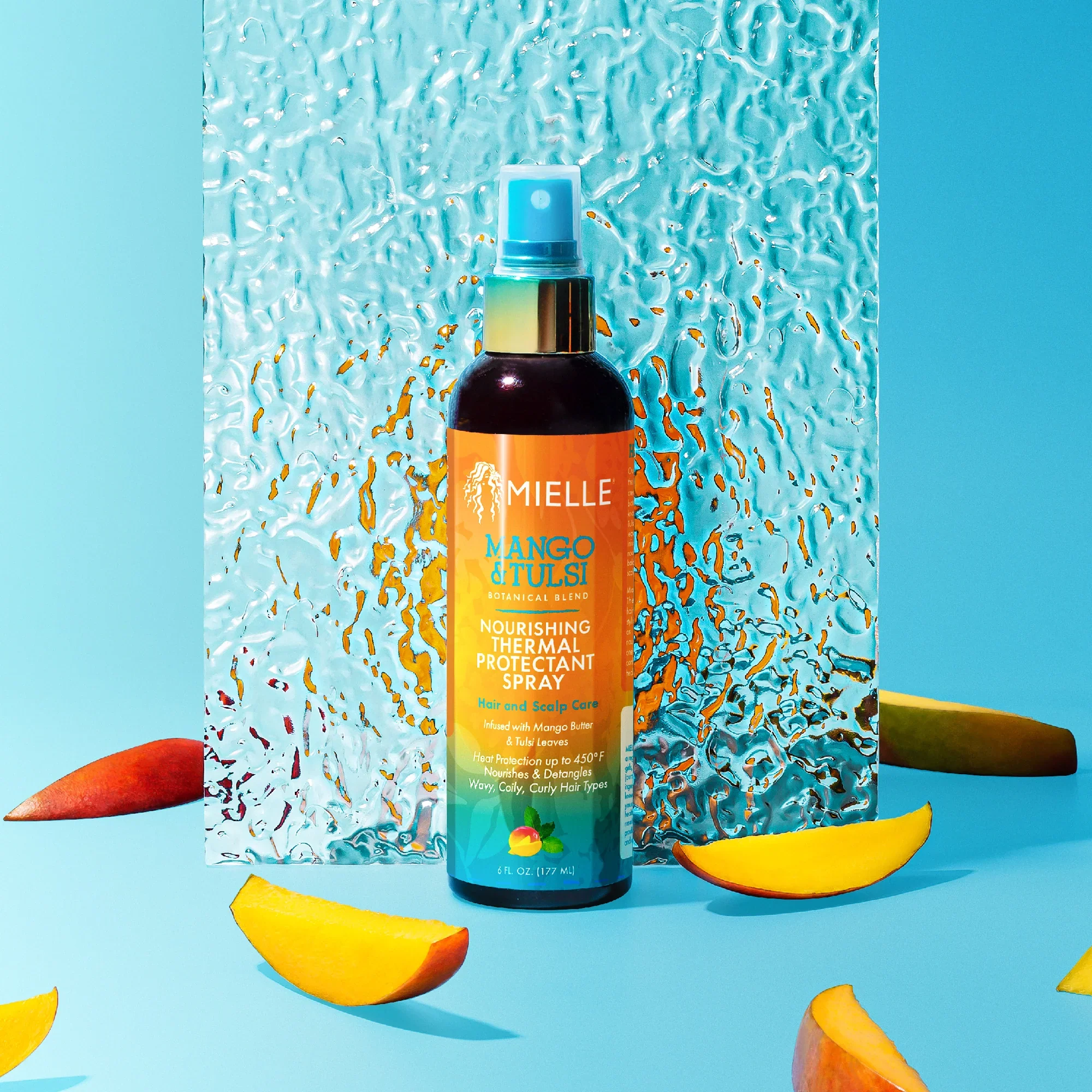 Mielle Mango & Tulsi Nourishing Thermal Protectant Spray 6oz - Image 5