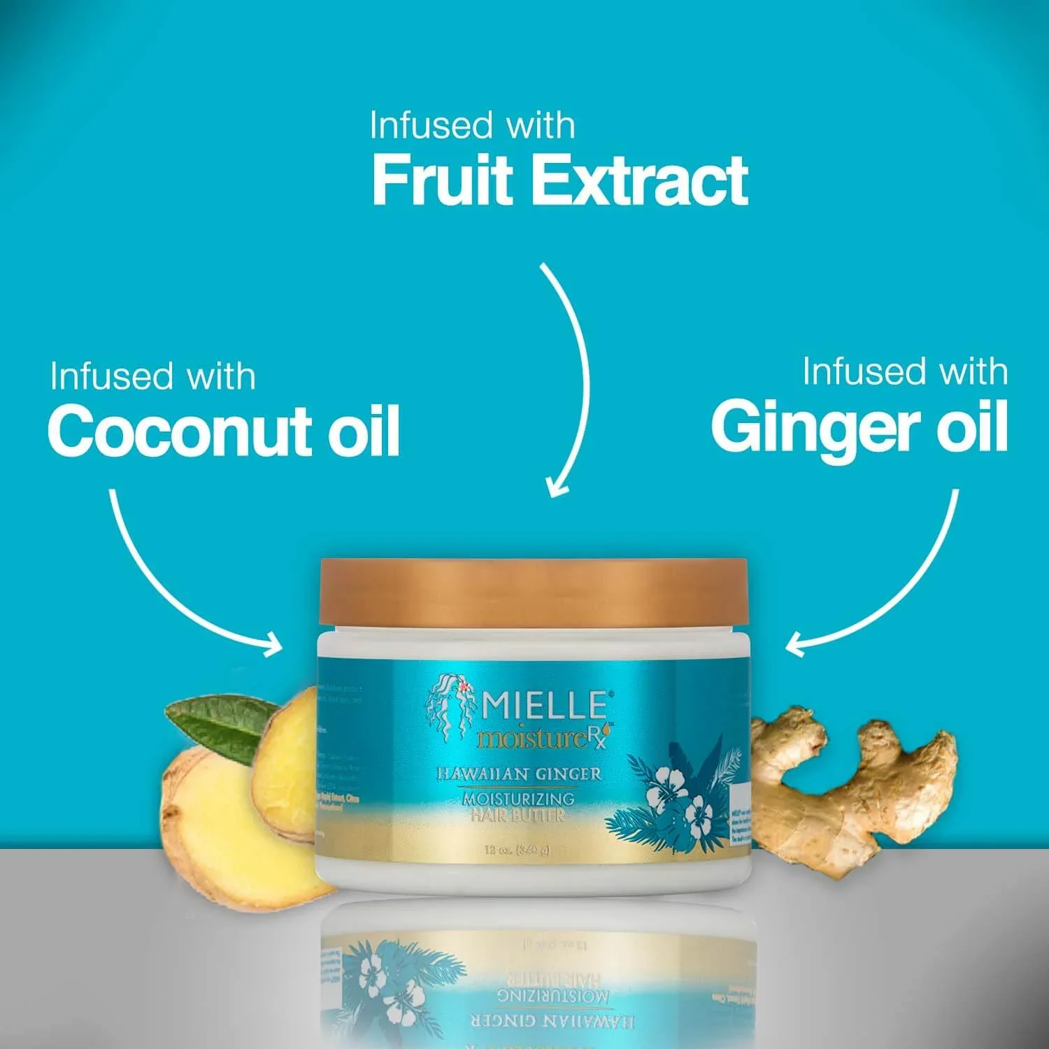 Mielle Moisture RX Hawaiian Ginger Hair Butter 12oz - Image 3