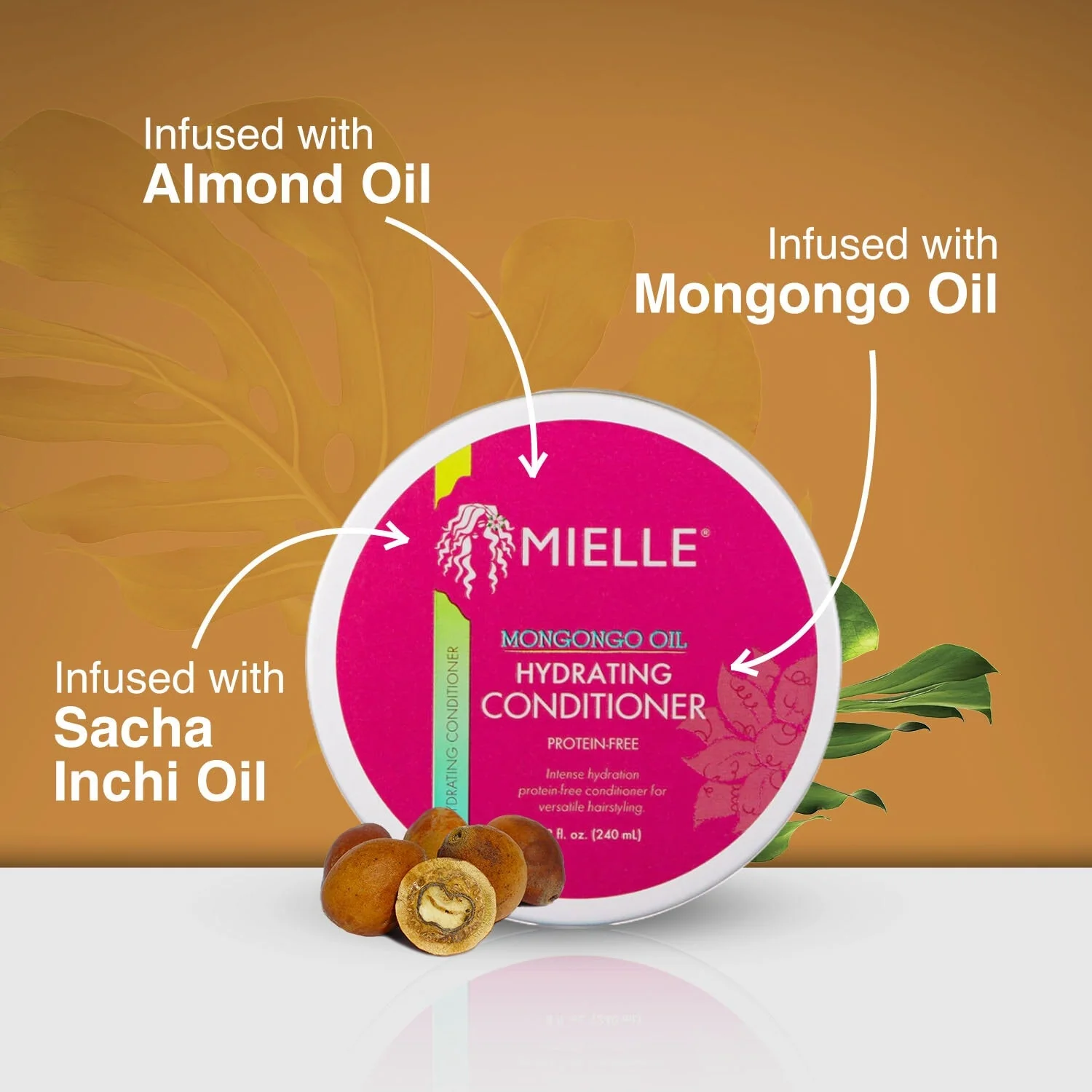 Mielle Mongongo Oil Protein-Free Hydrating Conditioner 8oz - Image 3