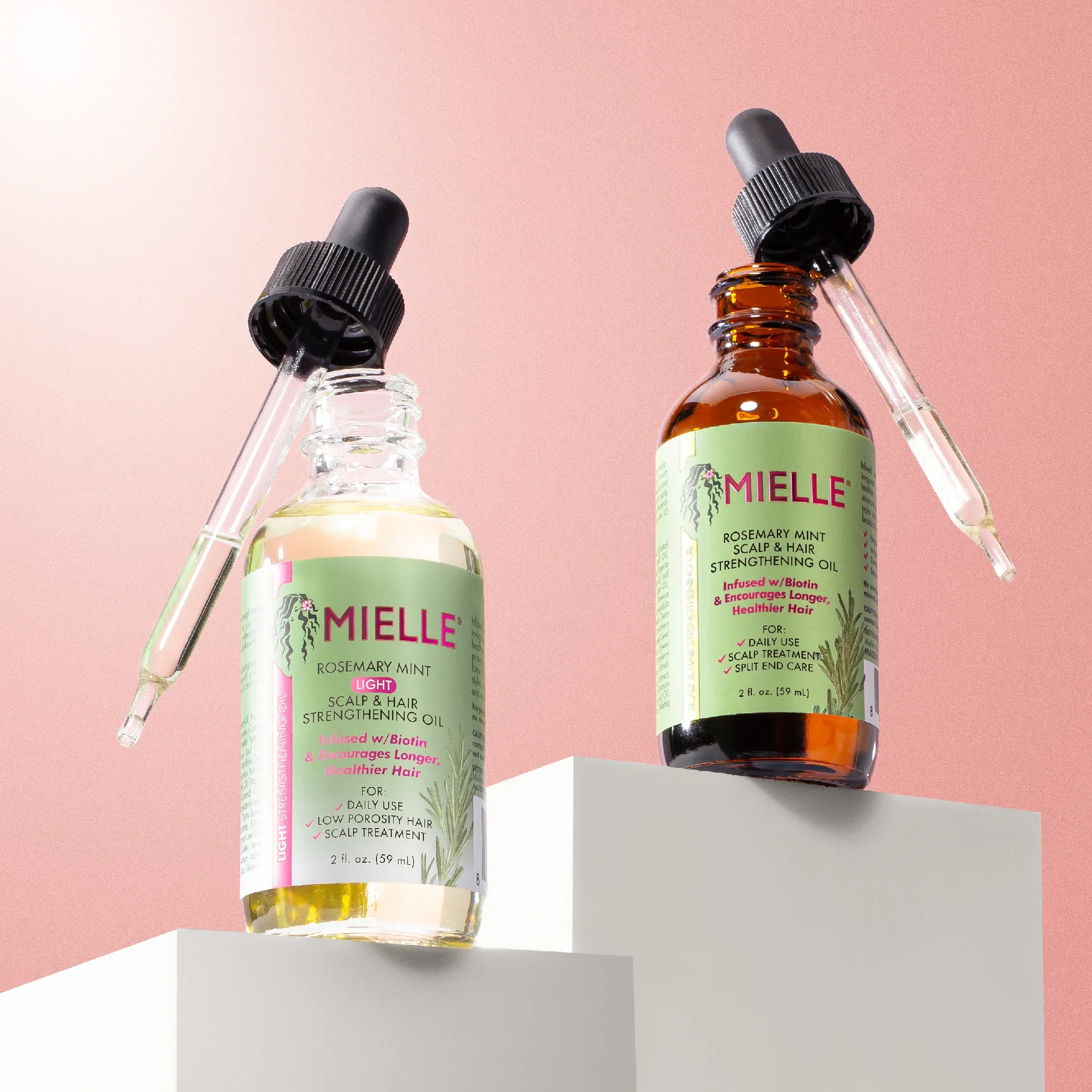Mielle Rosemary Mint Light Scalp & Hair Strengthening Oil 59ml/2oz - Image 3