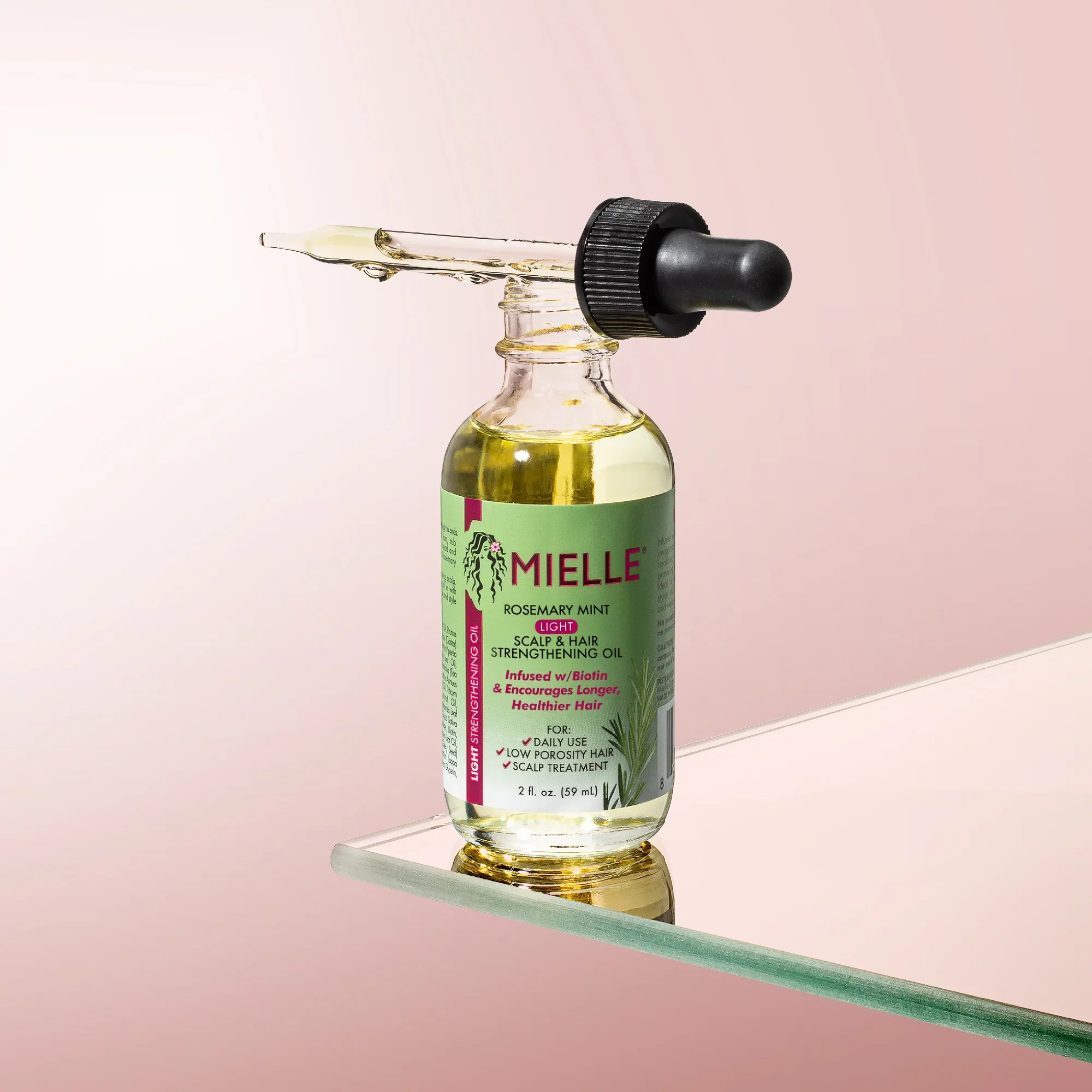 Mielle Rosemary Mint Light Scalp & Hair Strengthening Oil 59ml/2oz - Image 4