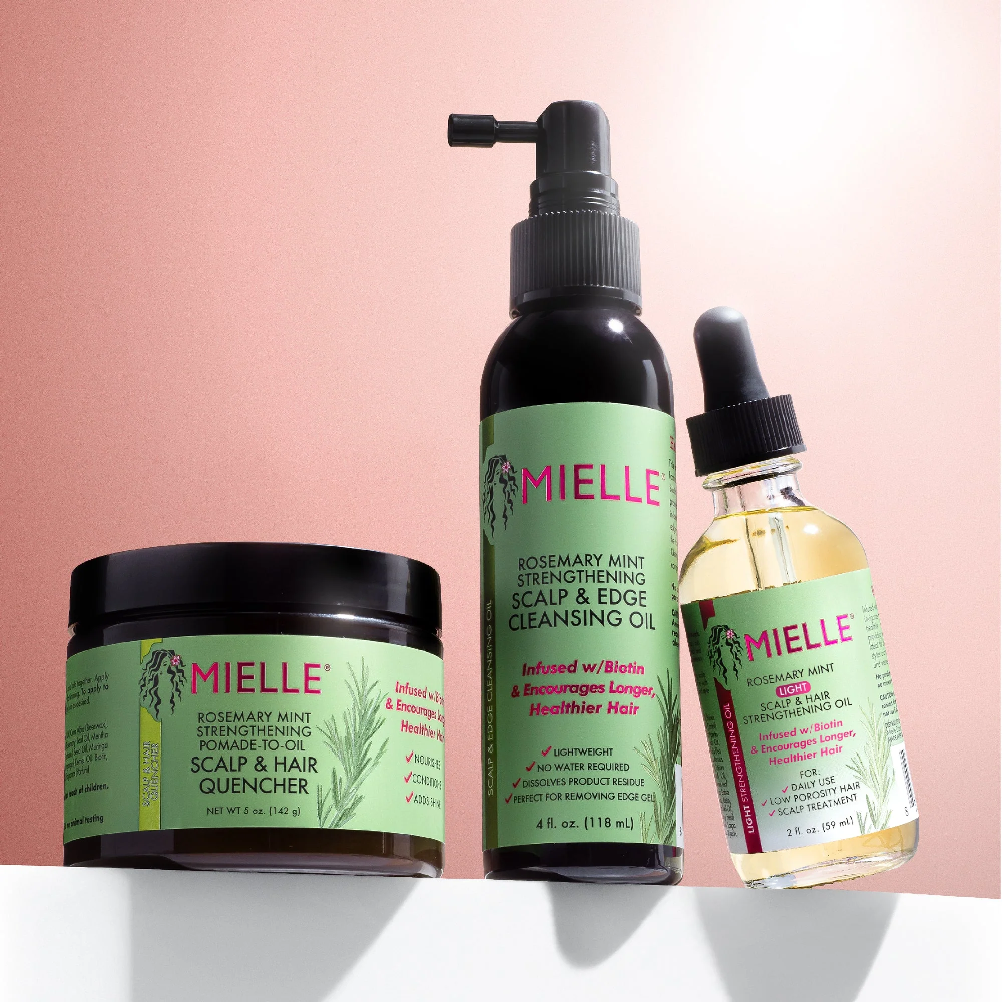Mielle Rosemary Mint Light Scalp & Hair Strengthening Oil 59ml/2oz - Image 5