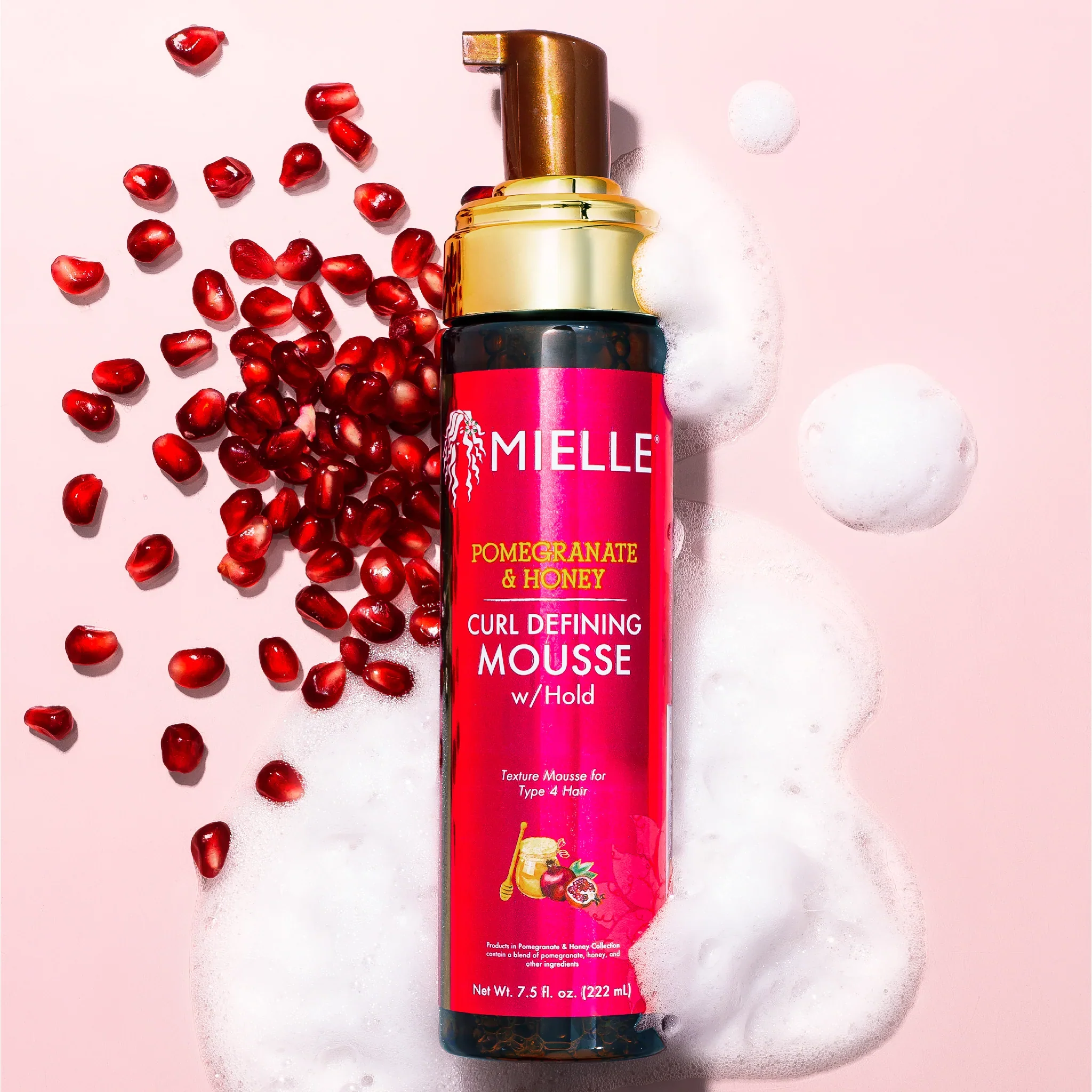 Mielle Pomegranate & Honey Curl Defining Mousse With Hold 222ml - Image 3