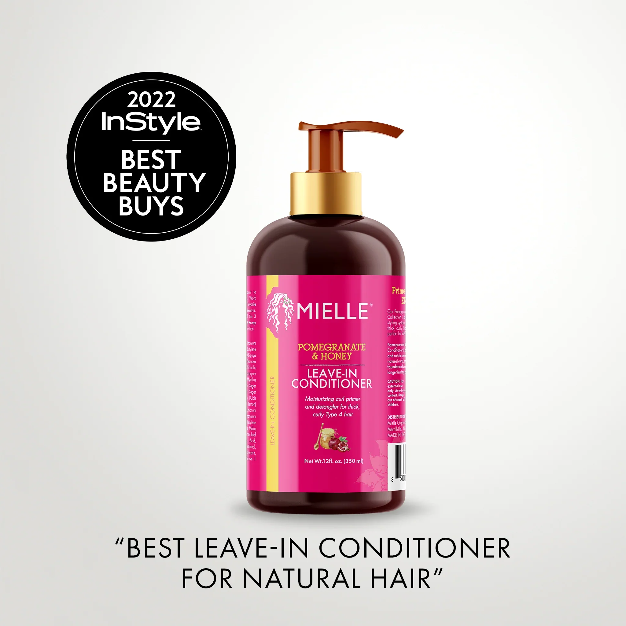 Mielle Pomegranate & Honey Leave-In Conditioner 350ml - Image 3