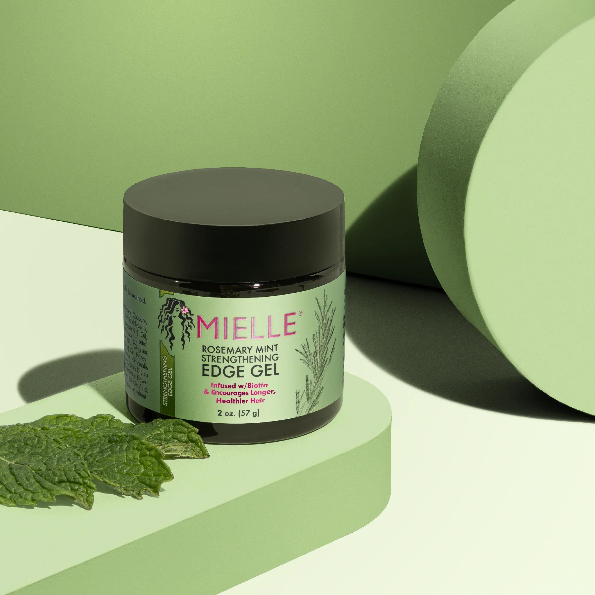 Mielle Rosemary Mint Hair Strengthening Edge Gel 57g/2oz - Image 2