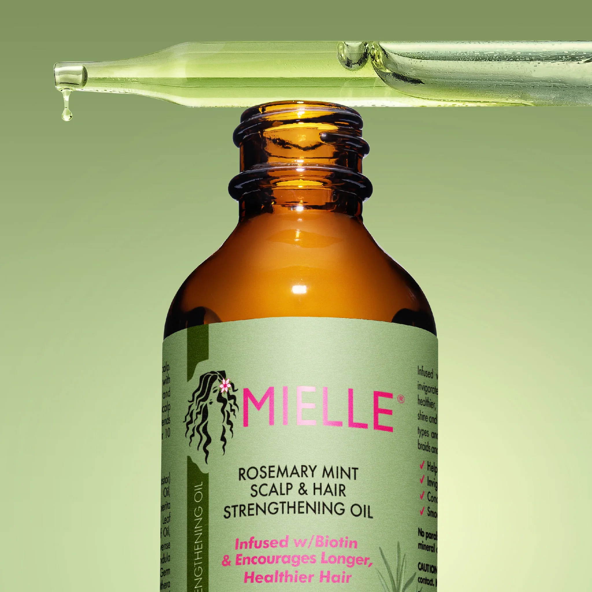 Mielle Rosemary Mint Scalp & Hair Strengthening Oil 59ml/2oz - Image 3