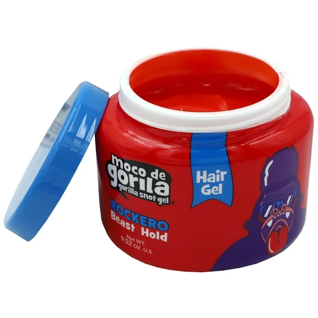Moco de Gorila Rockero Hair Styling Gel, Long Lasting Hold Unisex 9.52 oz Jar[RED] - Image 3