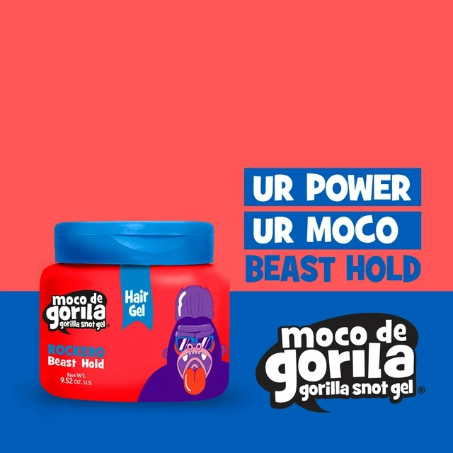 Moco de Gorila Rockero Hair Styling Gel, Long Lasting Hold Unisex 9.52 oz Jar[RED] - Image 4