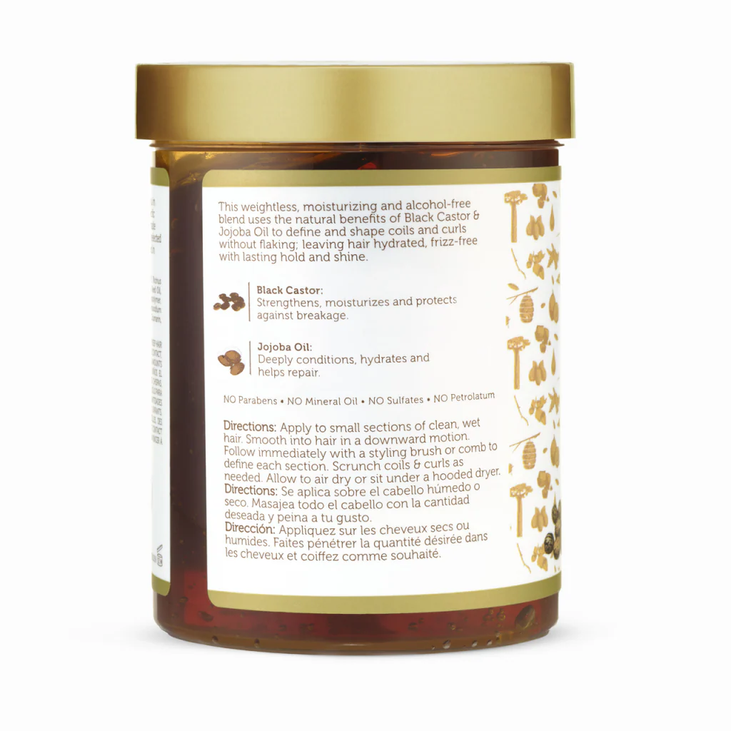 African Pride Moisture Miracle Black Castor & Jojoba Oil Max Hold Styling Gel 510g/18oz - Image 3