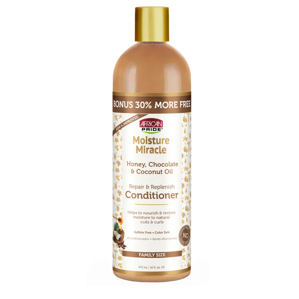 African Pride Moisture Miracle Honey, Chocolate & Coconut Oil Conditioner - Image 10