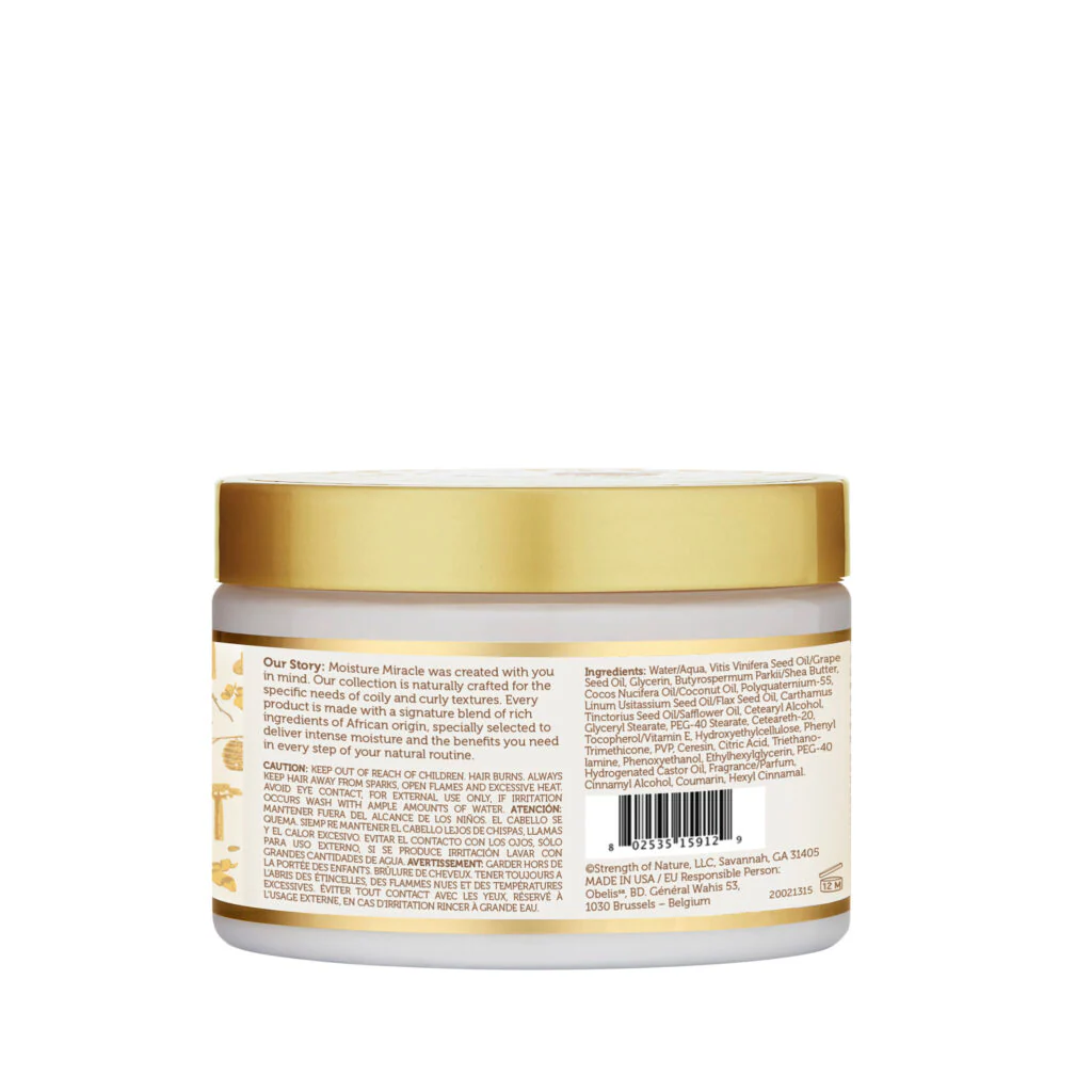 African Pride Moisture Miracle Shea Butter & Flaxseed Oil Curling Cream 340g - Image 3
