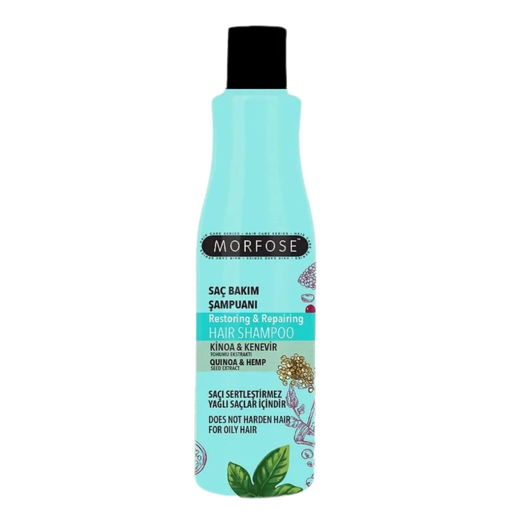 Morfose Professional Reach Quinoa & Hemp Restoring & Repairing Shampoo 500ml