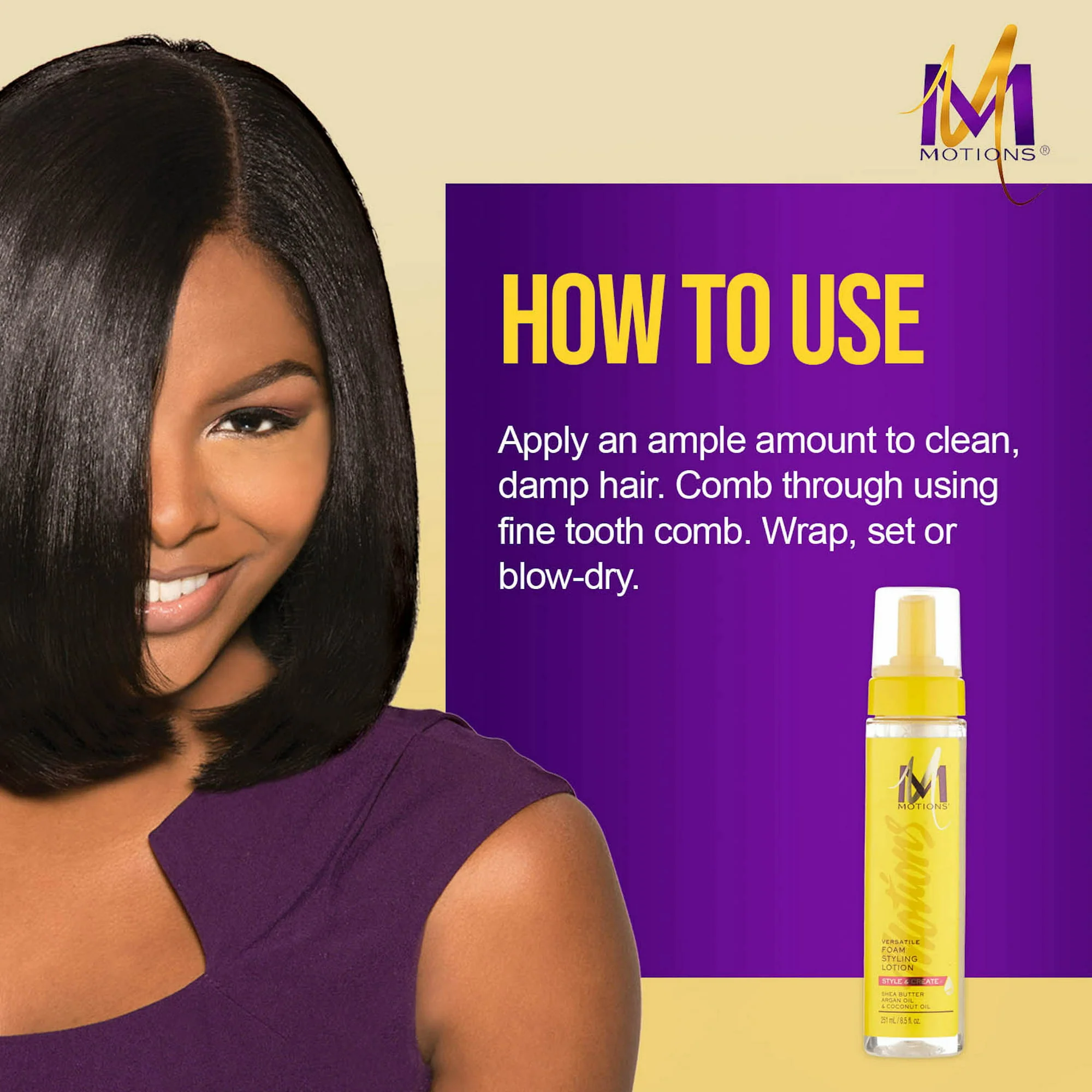 Motions Style & Create Versatile Foam Styling Lotion 251ml - Image 4