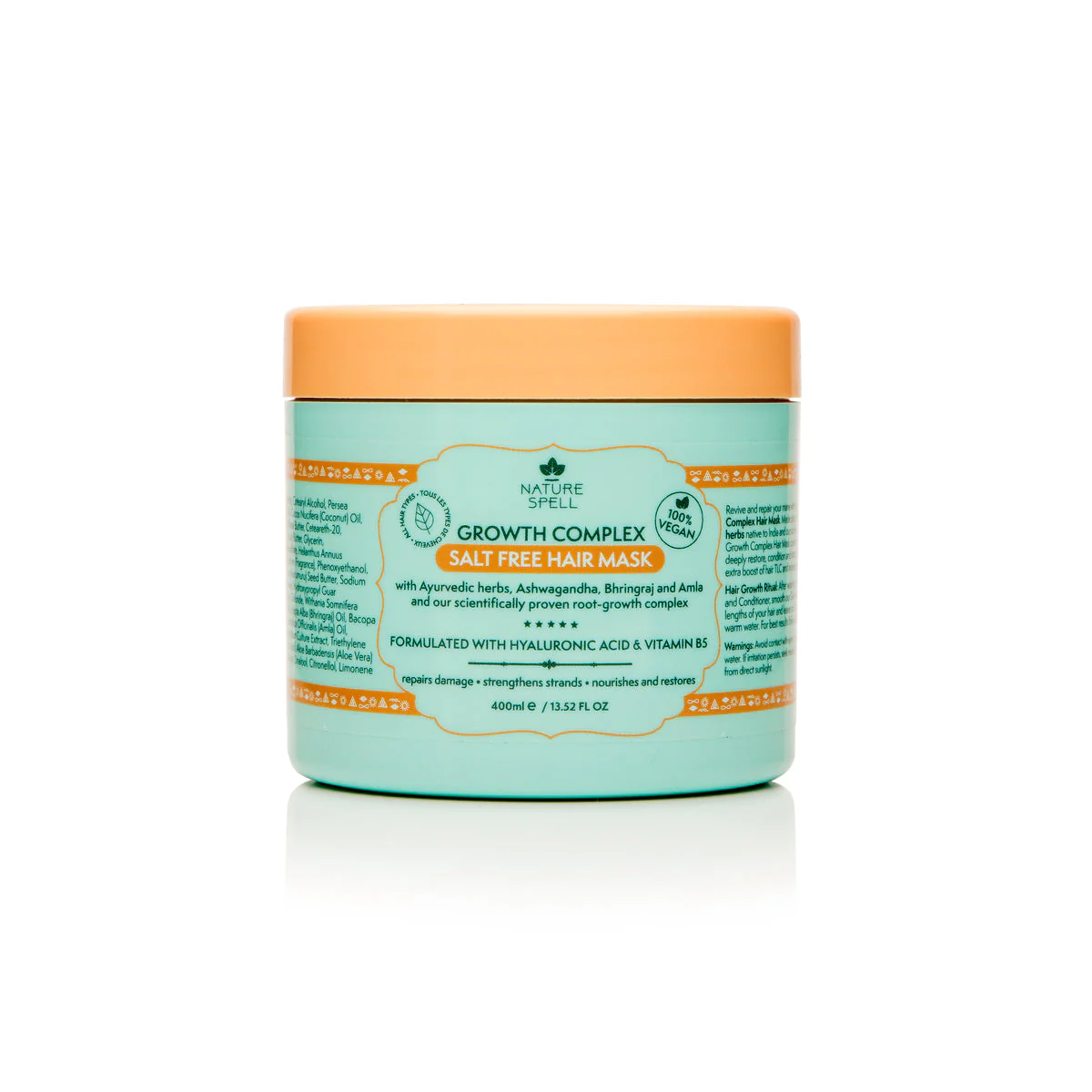 Nature Spell Growth Complex Salt Free Hair Mask 400ML - Image 3