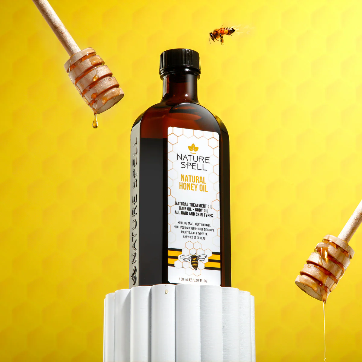 Nature Spell Honey Treatment Oil For Hair & Body 150 ML - Image 2