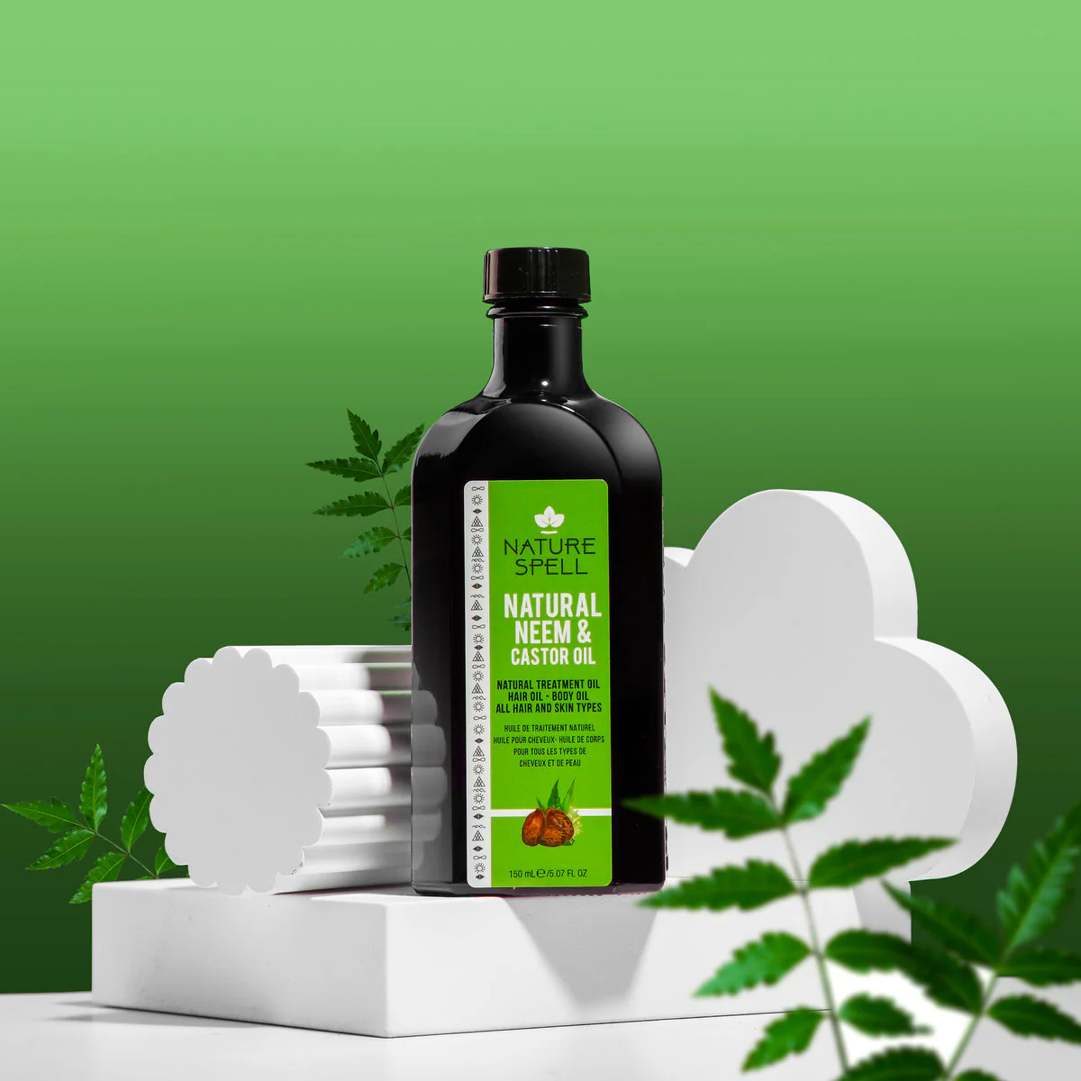 Nature Spell Neem & Castor Oil For Hair & Body - Image 2