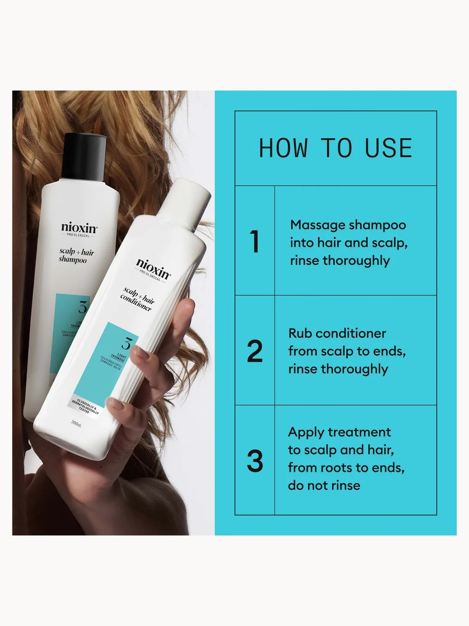 Nioxin System 3 Trial Kit for Coloured Thinning Hair - Image 5