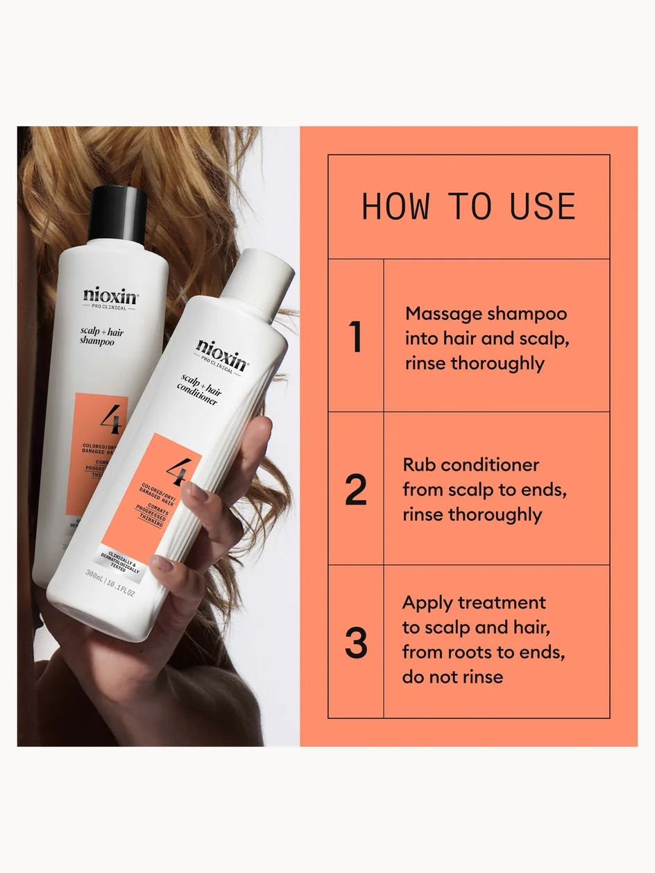 Nioxin System 4 Loyalty Kit for Coloured Thinning Hair - Image 5