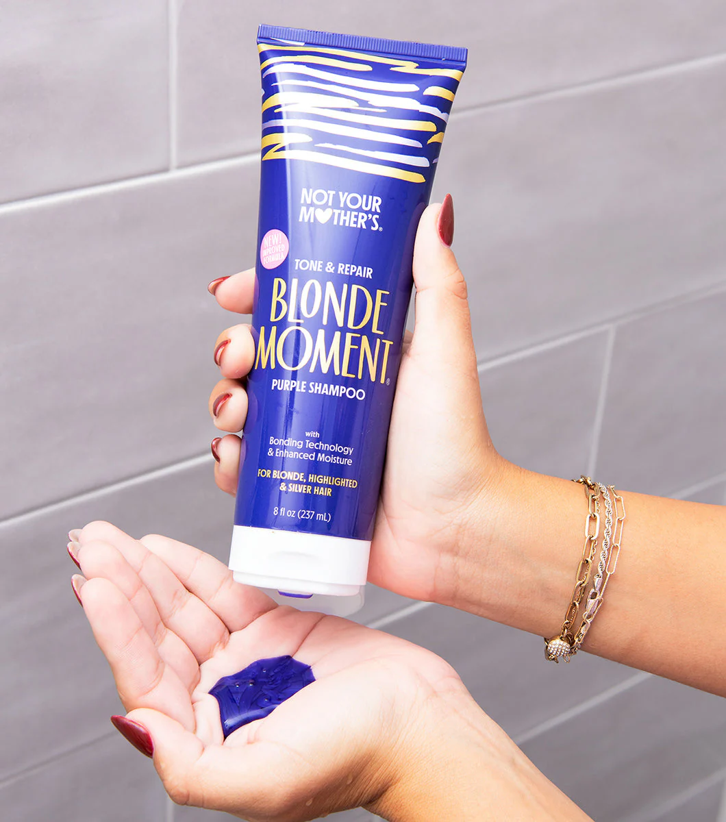Not Your Mother’s Tone & Strengthen Blonde Moment Purple Bonding Shampoo 237ml - Image 5