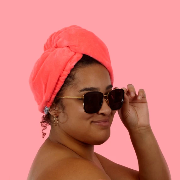NOUGHTY Microfibre Hair Towel - the Pink One - Image 3