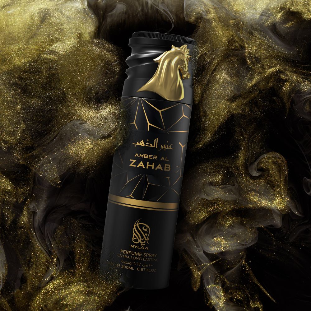 NYLAA AMBER AL ZAHAB Perfume BODY Spray, 200ml - Image 2