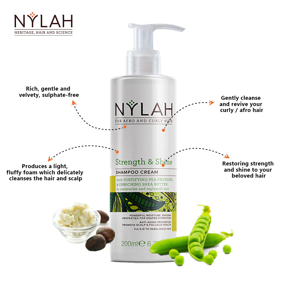 NYLAH Strength & Shine Shampoo 200ml - Image 2