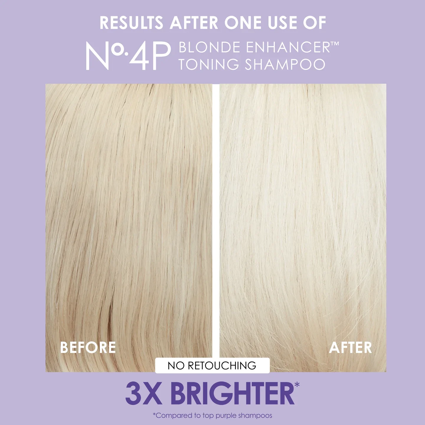 Olaplex No.4P Blonde Hair Hydrating and Brightening Purple Toning Shampoo 250ml - Image 5