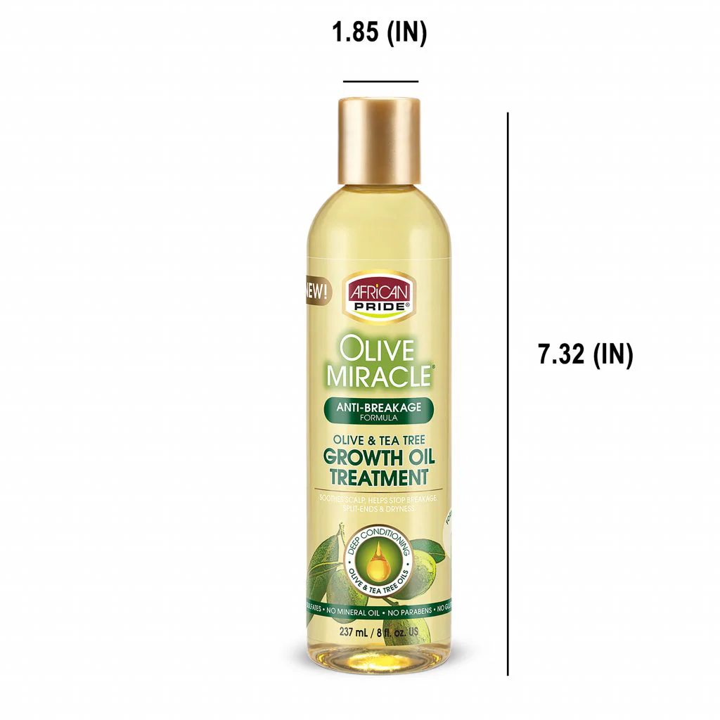 African Pride Olive Miracle Growth Oil Treatment 237ml/8oz - Image 3