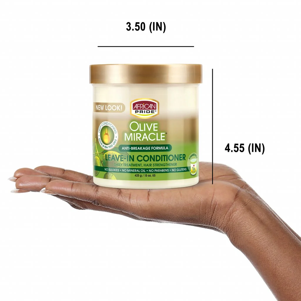 African Pride Olive Miracle Leave-In Conditioner 425g/15oz - Image 2