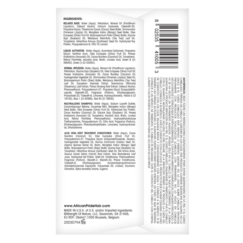 African Pride Olive Miracle No-Lye Relaxer Kit Regular - Image 4