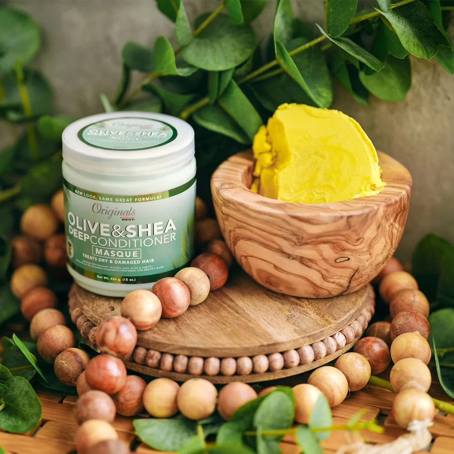 Africa’s Best Olive & Shea Deep Conditioner Masque 426g/15oz - Image 4