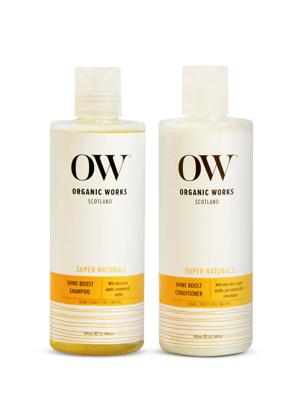 ORGANIC WORKS SHINE BOOST DUO SHAMPOO 300ML CONDITIONER 300ML - Image 4