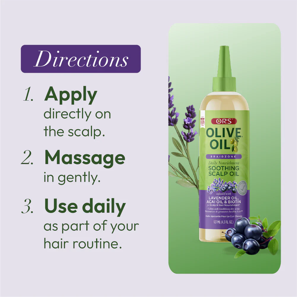 ORS Olive Oil Braidzone Soothing Scalp Oil for Scalp & Nourishment 127ml - Image 10