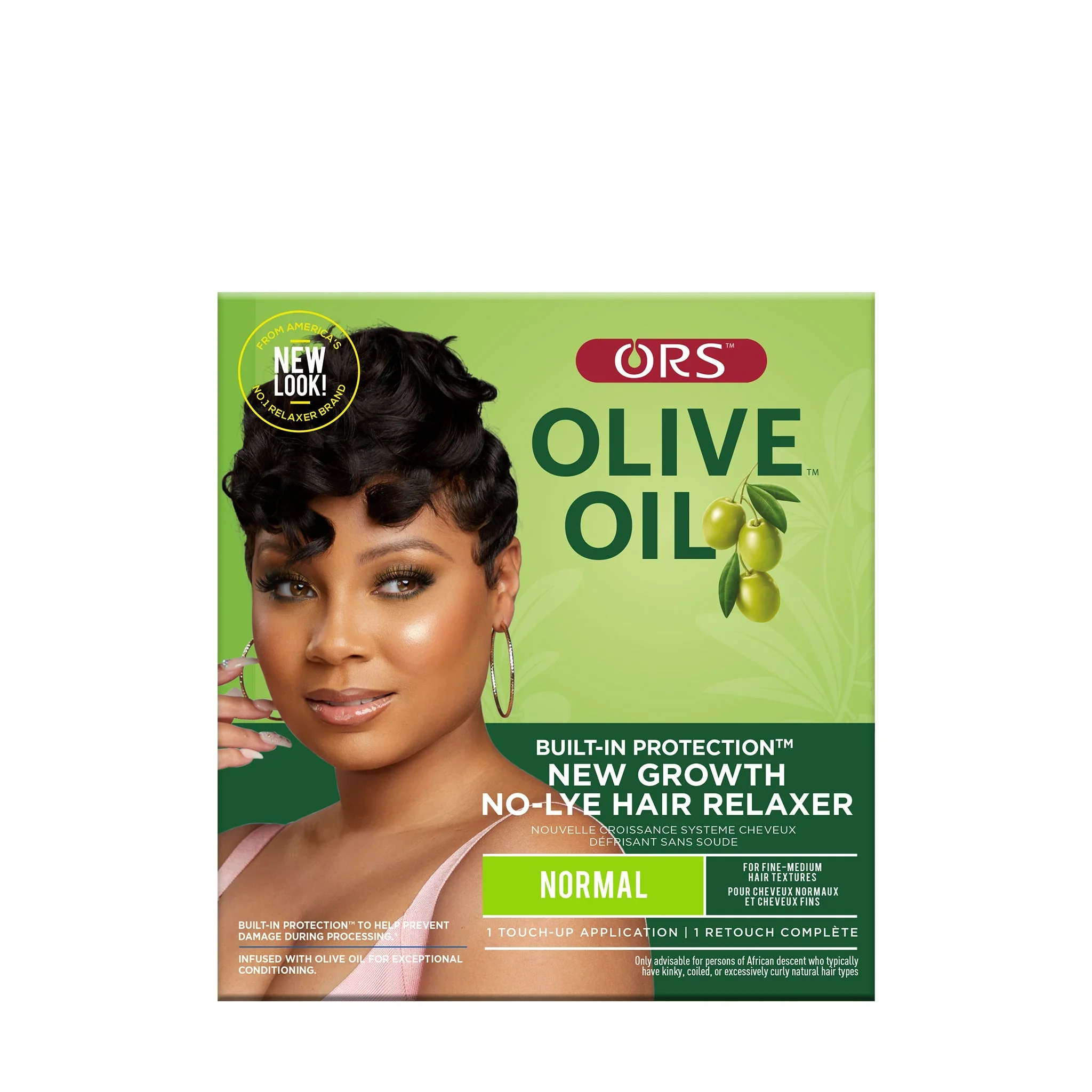 ORS Olive Oil Built-In Protection New Growth No-Lye Hair Relaxer Normal Strength