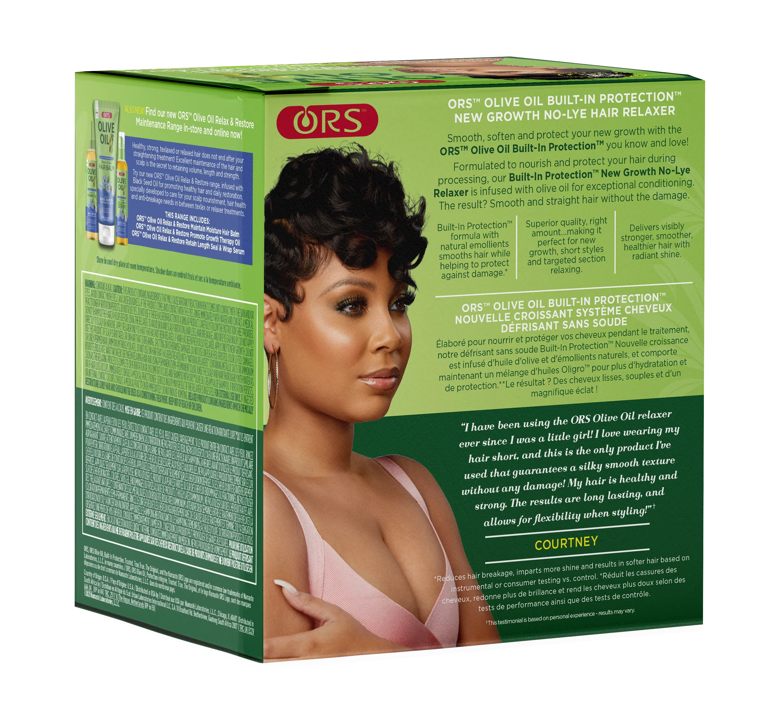 ORS Olive Oil Built-In Protection New Growth No-Lye Hair Relaxer Normal Strength - Image 3