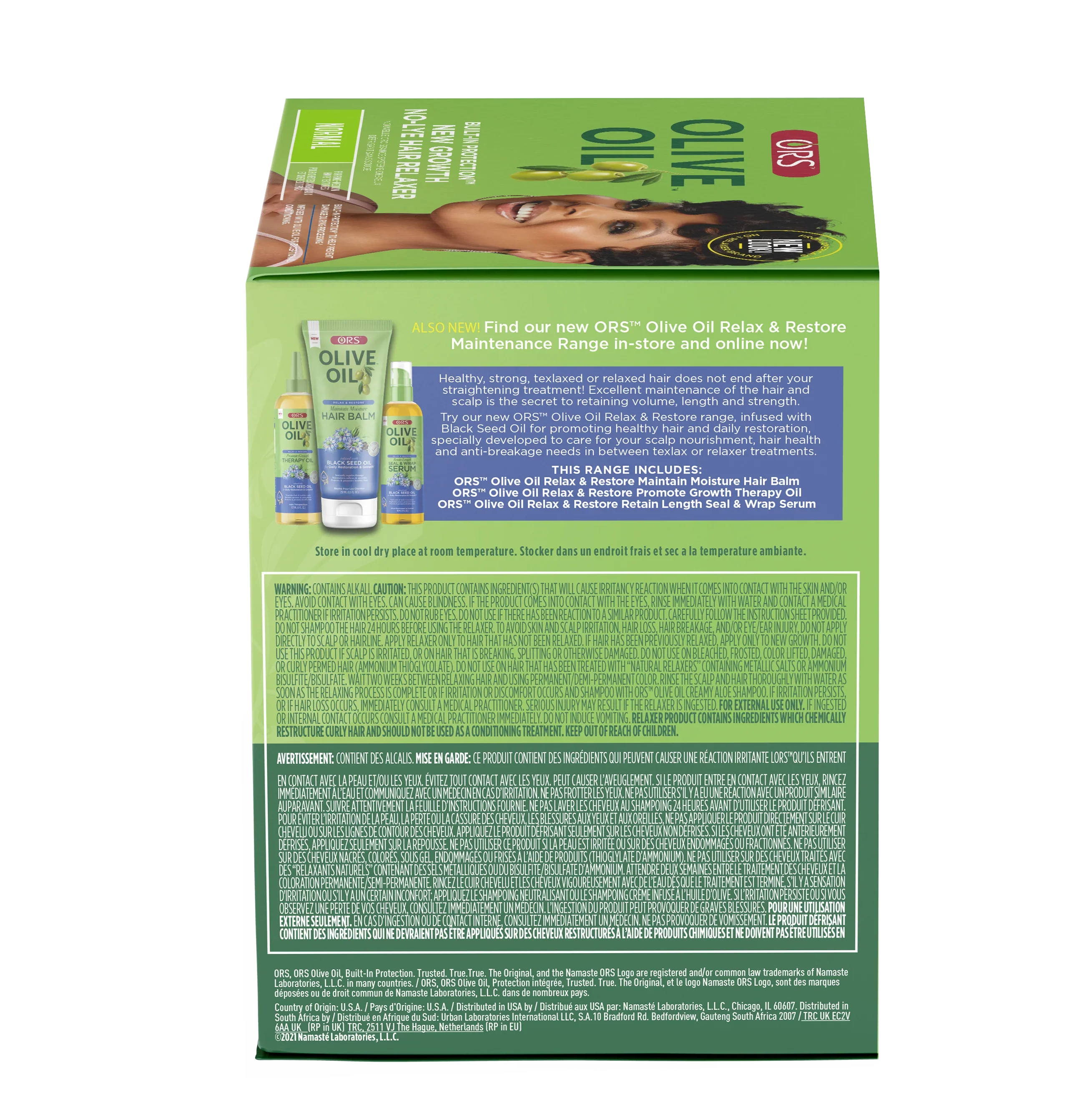 ORS Olive Oil Built-In Protection New Growth No-Lye Hair Relaxer Normal Strength - Image 4