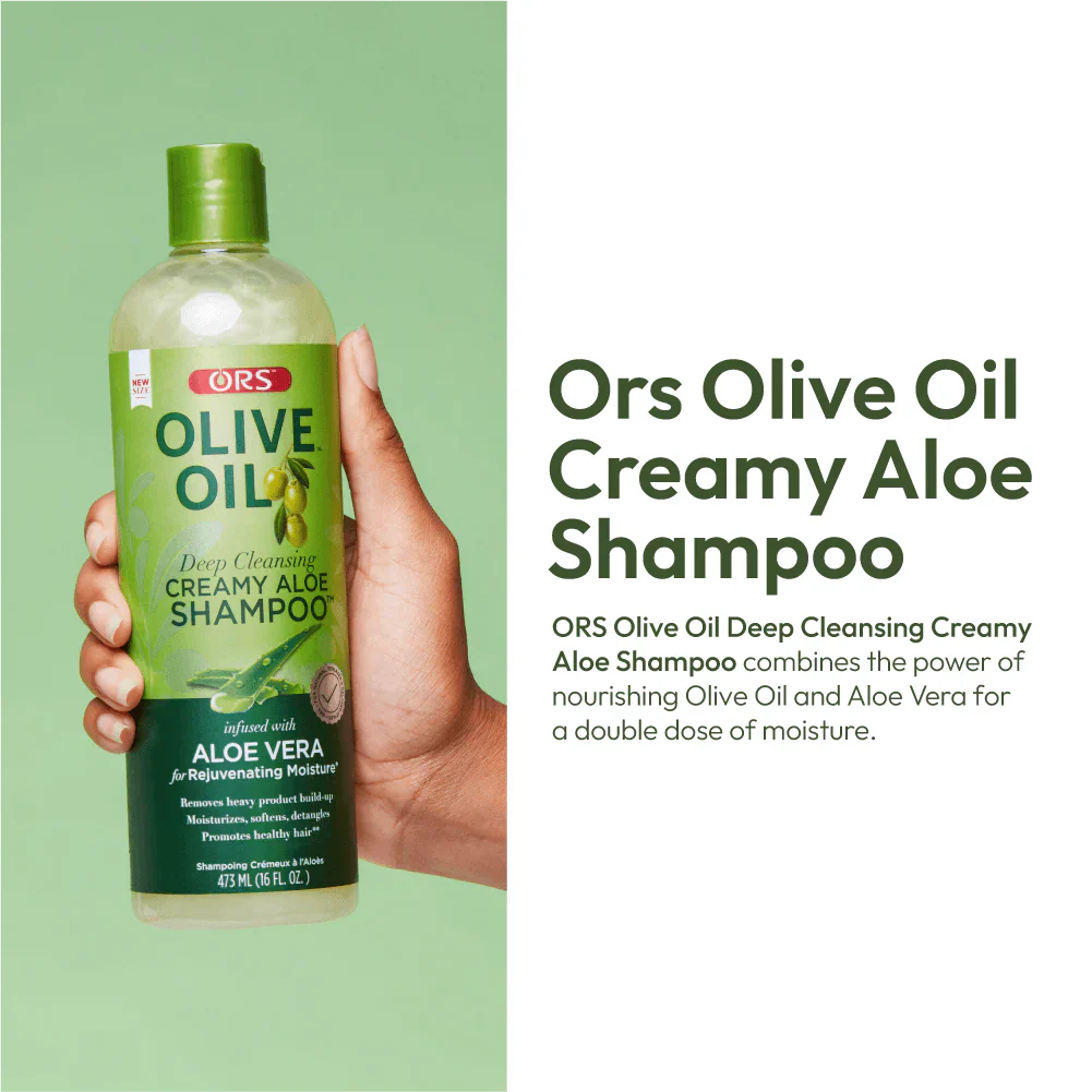 ORS Olive Oil Deep Cleansing Creamy Aloe Shampoo 473ML - Image 2