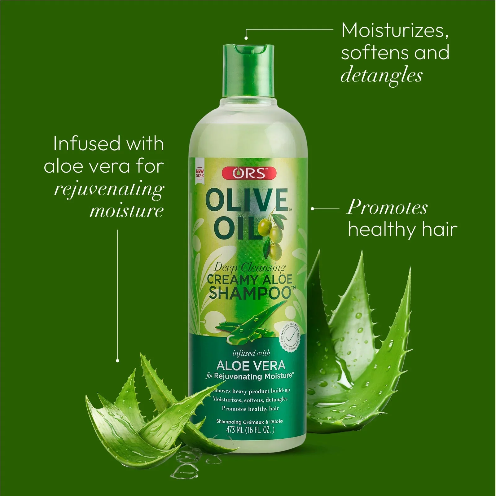 ORS Olive Oil Deep Cleansing Creamy Aloe Shampoo 473ML - Image 5