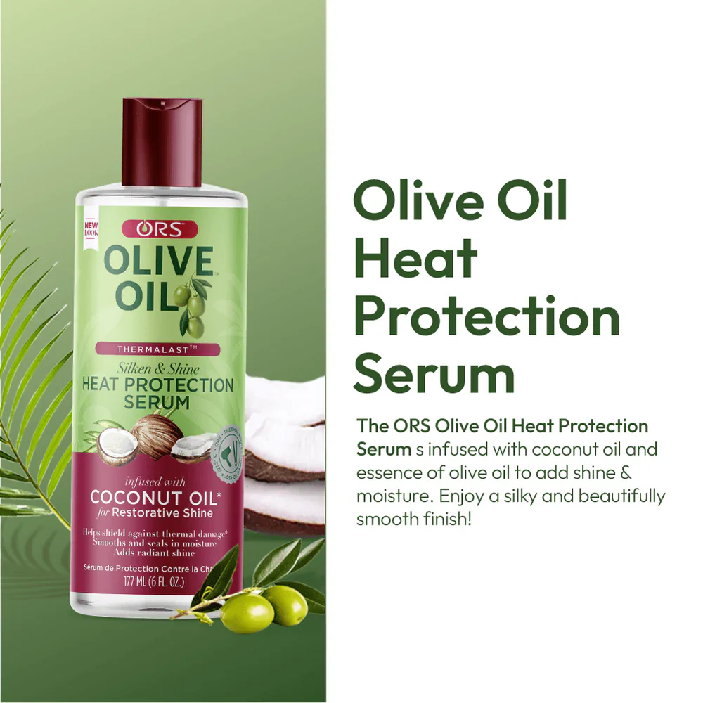 ORS Olive Oil Heat Protection Serum 177ml - Image 3
