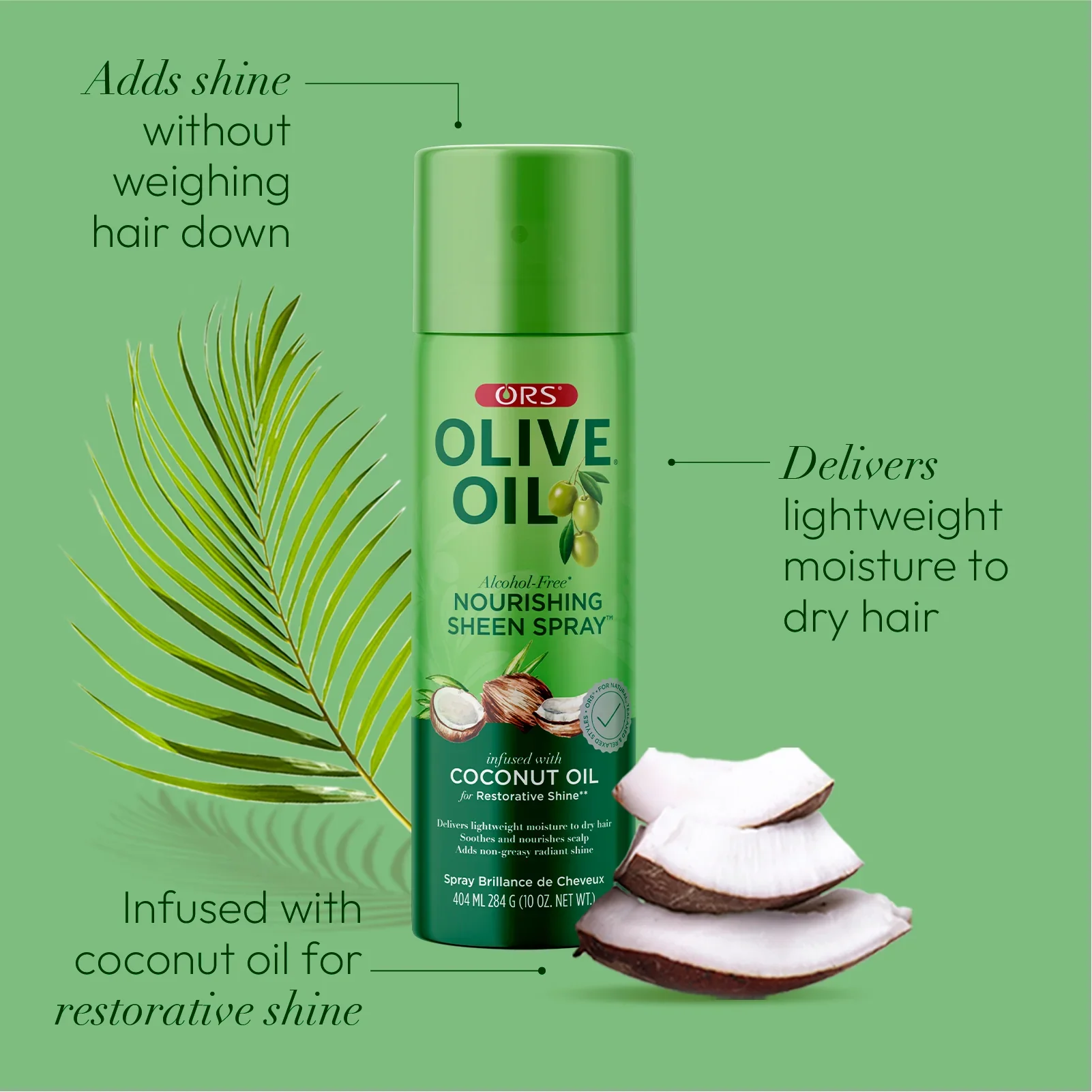 ORS Olive Oil Nourishing Coconut Oil Sheen Spray 472 ml - Image 7